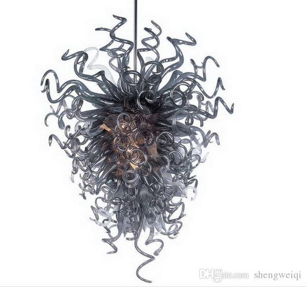 

hand blown crystal chandelier lighting led ac modern crystal colored borosilicate glass hanging pendant lamps