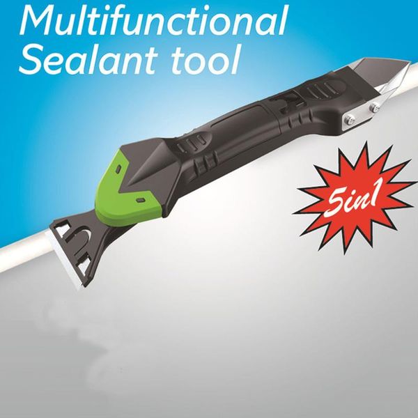 

silicone remover caulk finisher sealant smooth scraper grouttools 5-in-1 grout caulk kit set cleaning blade remover tool#35