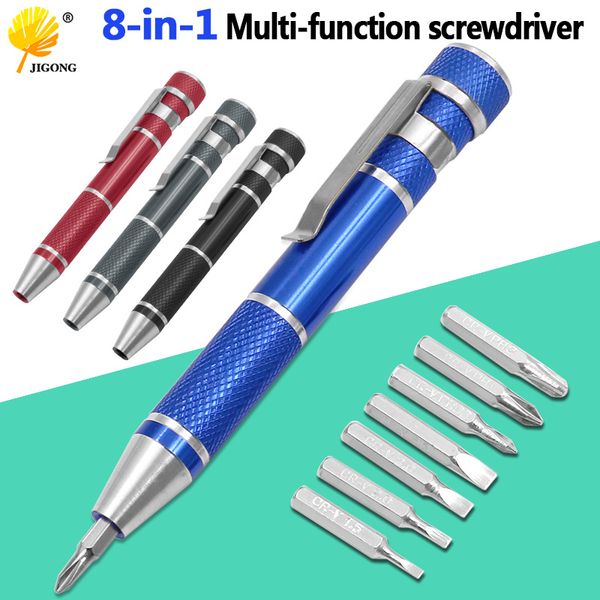

8-in-1 aluminium screwdriver screwdriver phone disassemble maintenance tools combination set precision group