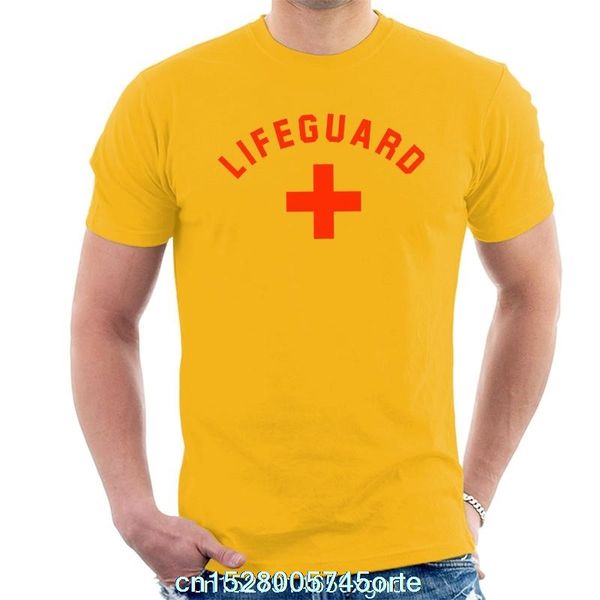 

printed funny 2020 camiseta baywatch lifeguard red men's t-shirt women t-shirt