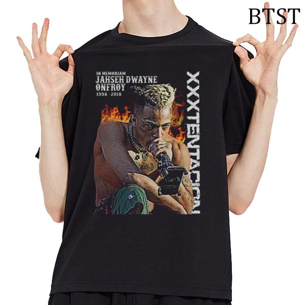 

harajuku hip hop xxxtentacion печать мода прохладный мужские футболки хлопок black men t shirt удобная streetwear rip tee shirt
