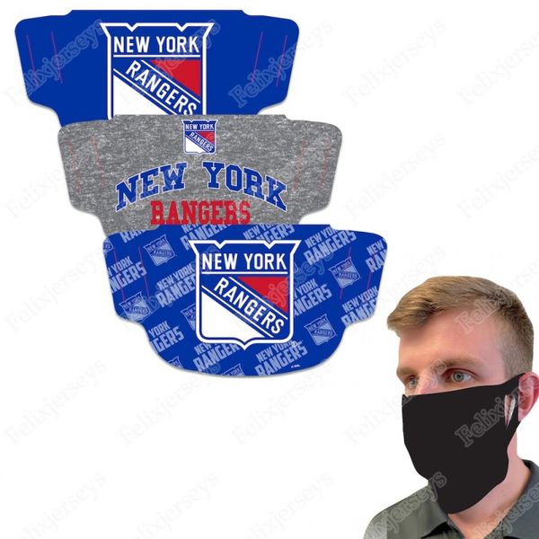 

new york rangers wincraft face covering 3-pack dust wind uv sun neck gaiter tube headwear motorcycle cycling riding running headba, Black