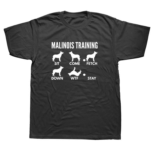 

funny belgian malinois evolution dogs t shirts men summer cotton harajuku short sleeve o neck streetwear black t-shirt, White;black