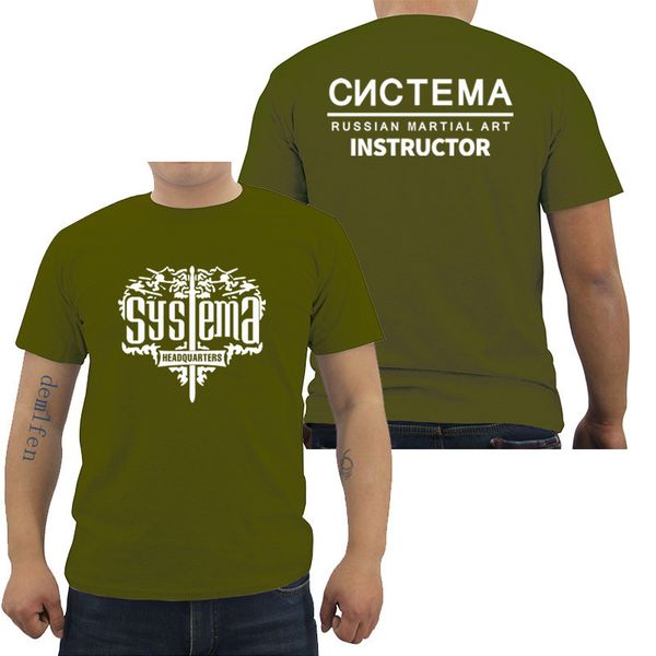 

new systema spetsnaz russian army martial art hand t-shirt men's cotton short sleeve shirts hip hop tees shirts streetwear