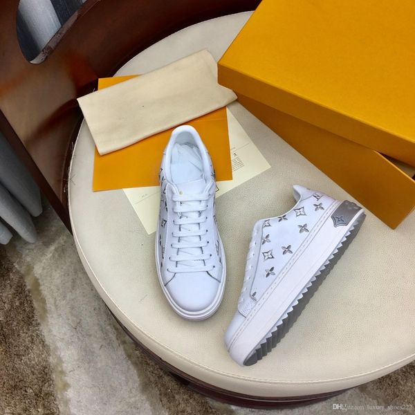 

new arrive time out sneakers women's luxury casual s0hoes designer printed shoes canvas leather shoes loafers,size35-41,with box,cc