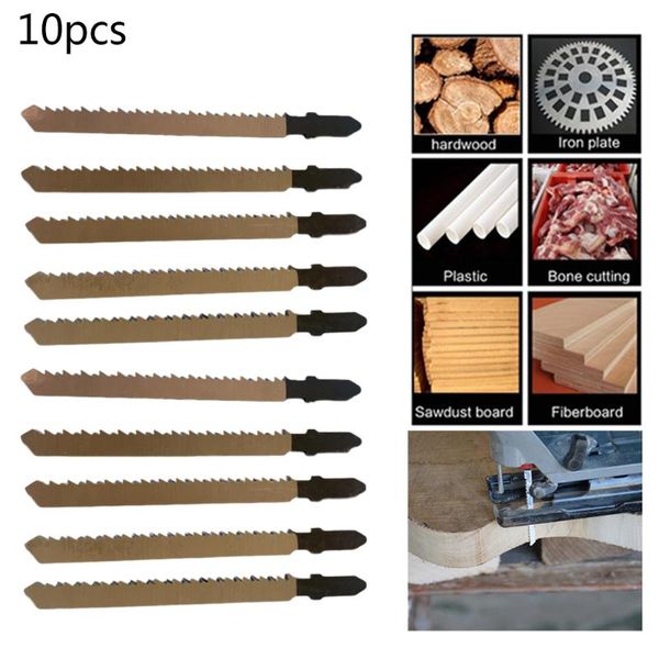 

10pc saw blades jigsaw t101br down for black & decker high carbon steel
