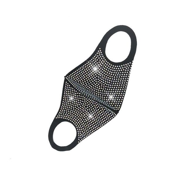 

customized spot nightclub fashionista flash face water diamond mask female wholesale party face celebrity custom diamond logo hxocm