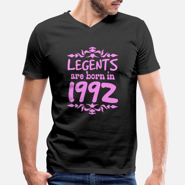 

birthday 1992 legends born gift t shirt men designs short sleeve size s-3xl cool gift fashion spring pattern shirt