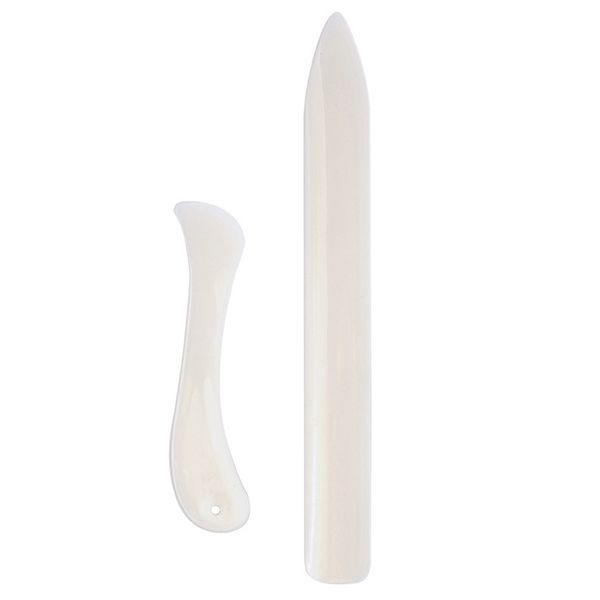 

2pcs letter opener leather scoring bone folder sewing tools craft creasing paper