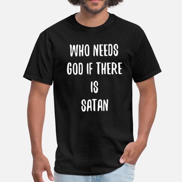 

satanism satanic devil hate antigod t shirt men printing short sleeve o neck family fit comfortable spring autumn pattern shirt