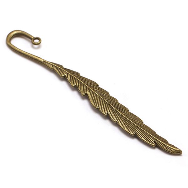 

2pcs office feather exquisite school bookmark unique retro pendant gift alloy