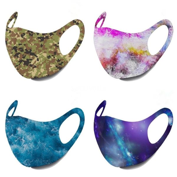 

designer face mask 2020 starry sky presidential election campaign fashion black face masks starry sky print mask protective dustproof mou#75
