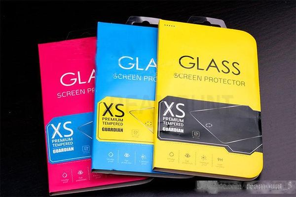 

universal packaging for premium tempered glass screen protector for iphone 8 paper packaging screen protective film packaging box