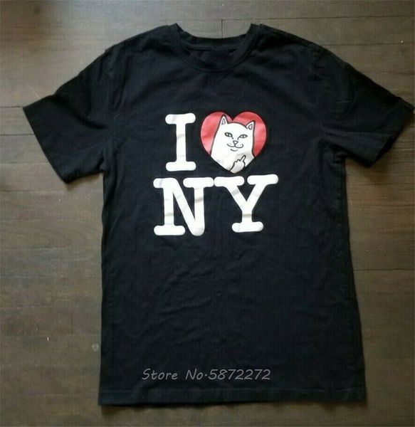 

rip n dip black t-shirt summer nwot cat new york urban for youth middle-age the old t shirt men cotton tshirt tees
