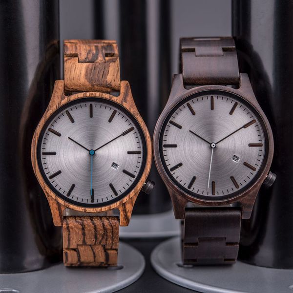 

dodo deer wood men's watches satch erkek kol saati wooden wristwatches male date create gift saat erkek relogio masculinob09, Slivery;brown