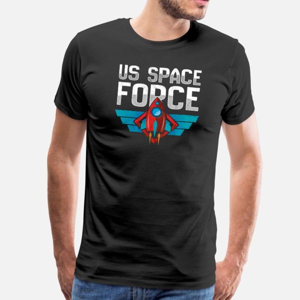 

us space force spaceship gift t shirt men design short sleeve plus size 3xl vintage famous humor summer style unique shirt