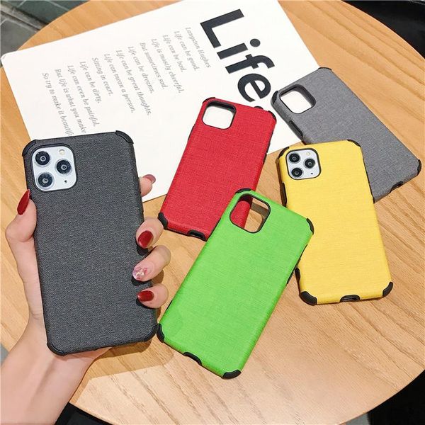 

cgjxsfashion simple phone case for iphone 7 8 6 6s 11 pro max strong anti -knock cases for iphone xr x xs max soft silicone covers