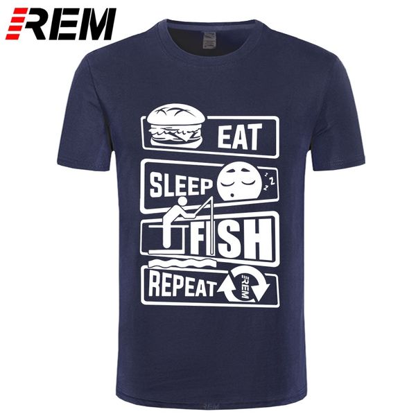 

new brand-clothing t shirts eat sleep fishinger t-shirt rod angling coarse fly pole tackle carp tshirt summer fashion