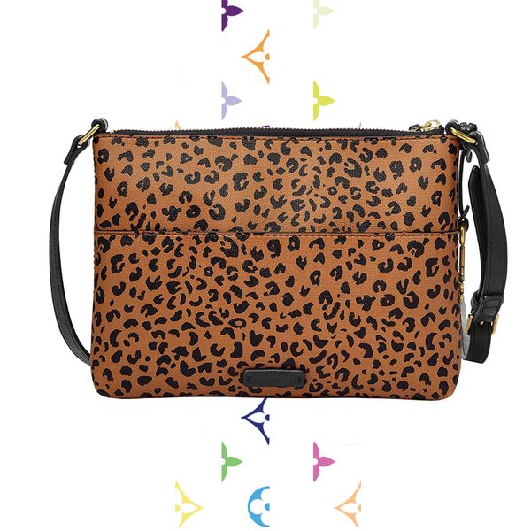 

new designer messenger bag retro fashion leopard pattern small square bag large capacity diagonal bag bg077