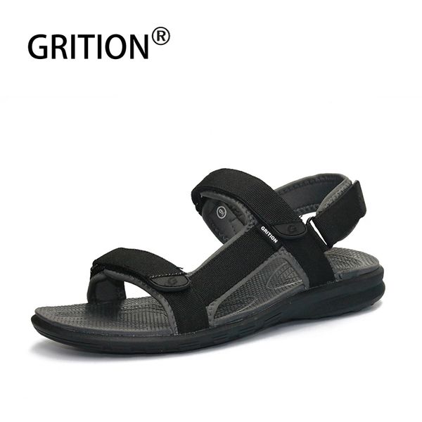 

grition mens outdoor sandals summer flat breathable beach shoes lightweight fashion hiking sandals walking trekking