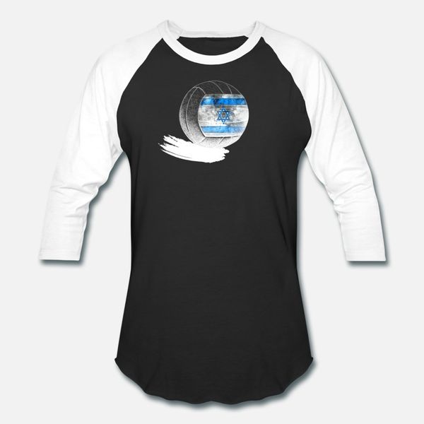 

урожай волейбол израиль флаг tshirt израиль футболка мужчины персонализированный 100% хлопок круглый воротник homme интересный смешной повсе