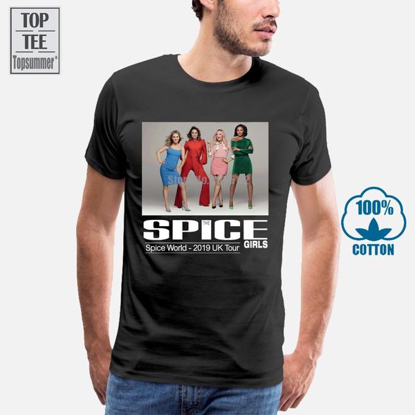 

personalised spice girls spice world uk tour men's funny t shirts hip hop harajuku tshirt girl tee shirt 100% cotton