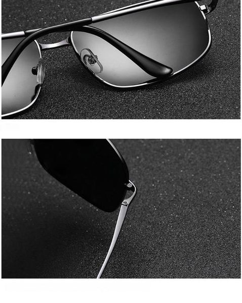 

mens polarized sunglasses driving fishing eyewear brand designer square classic sun glasses for men women eye glasses8, White;black