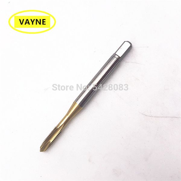 

vayne hsse american system spiral pointed taps with tin coated unf10-32 12-24 1-72 4-48 5-44 6-40 8-36 12-32 12-28 1/2-20 1/2-13
