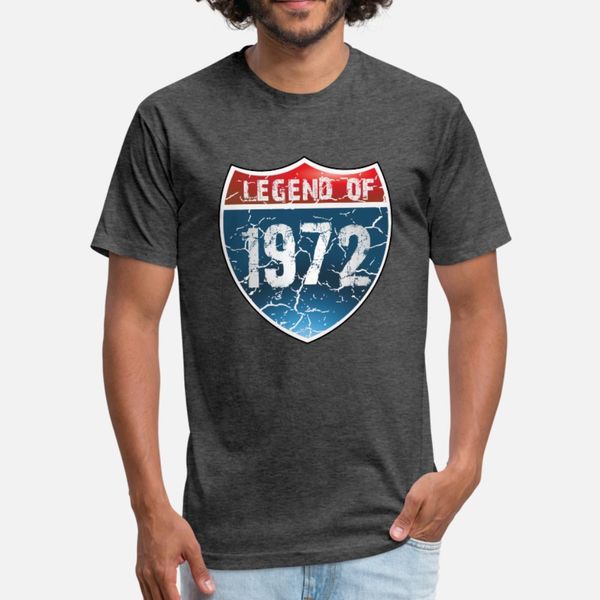 

легенда 1972 тенниска мужчин проектирование хлопка s-xxxl family fitness повседневный весна kawaii рубашка, White;black