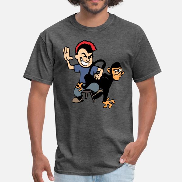 

spank the monkey cartoon t shirt men gift tee shirt crew neck clothing gift new fashion spring cool shirt