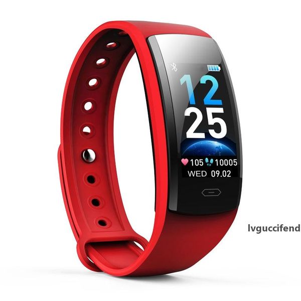 

qs90 smart bracelet step counter band heart rate blood pressure monitor smart wristband for hd 0.96tft screen for iphone android