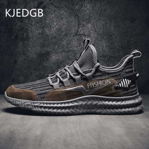 

kjedgb 2020 autumn winter new arrival thicken cotton fabric men's casual shoes male footwear sneakers support dropshipping, Black