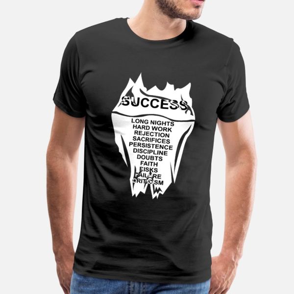 

айсберг успех предприниматель настрой тенниска мужчины характер футболка crew neck одежда fit смешной повседневный лето стиль тонкая рубашка