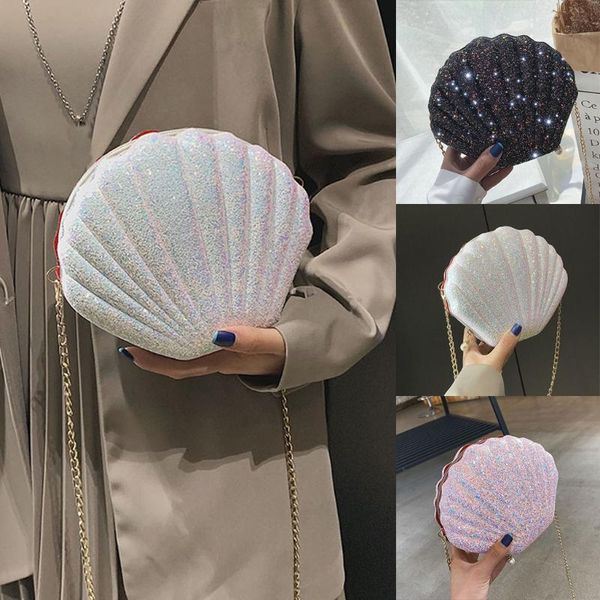 

fashion shell bag chain shoulder solid color handbags women small pvc crossbody bags lady crossbody mini bag female evening bags