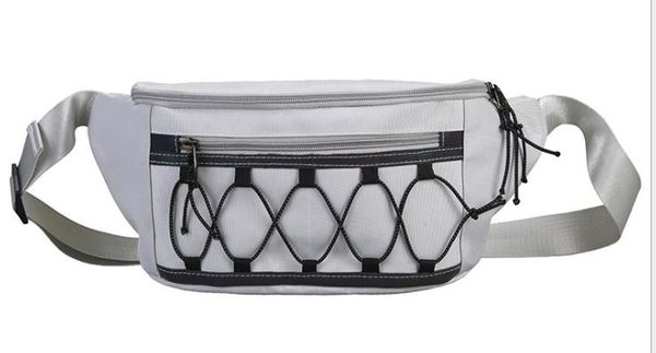 

new 2020 ins tooling style personality reflective rope waist bag chest bag port style street beat messenger bag