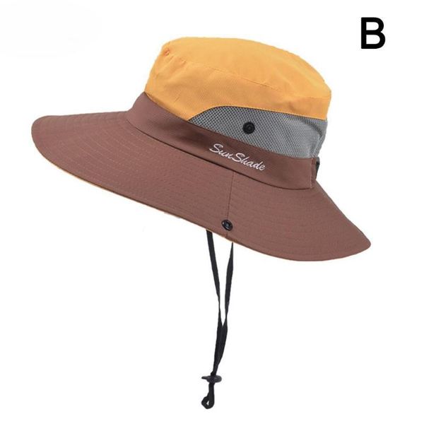

summer wide brim sun hat outdoor hiking fishing bonnet protection foldable hats sun uv breathable o7j8, Blue;gray