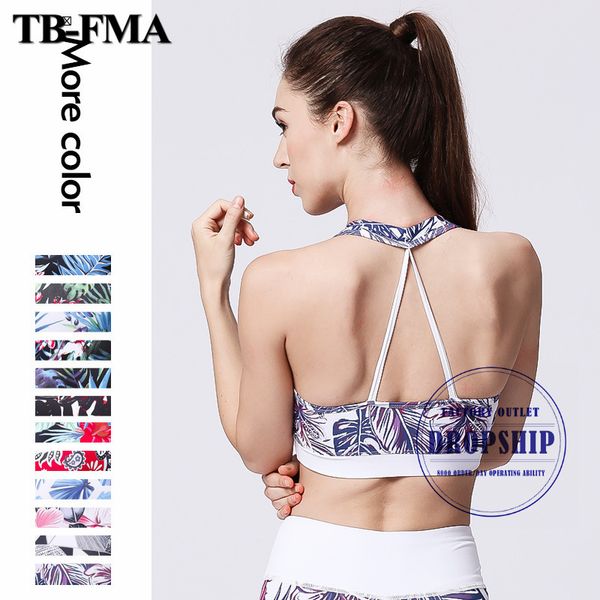 

yoga bra new seamless sport fitness women yoga racerback running crop pink workout padded activewear sports, White;red