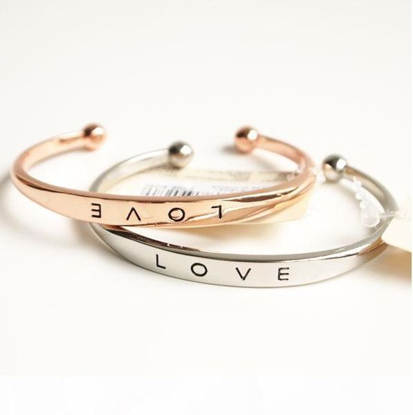 

promotions new love forever bangles 925 silver rose gold gold plated bracelet jewelry for lady lovers wedding gift, Black