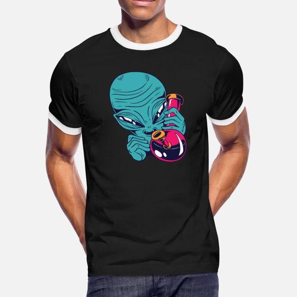 

smoking alien t shirt men designer cotton s-xxxl letters fit building spring autumn kawaii shirt