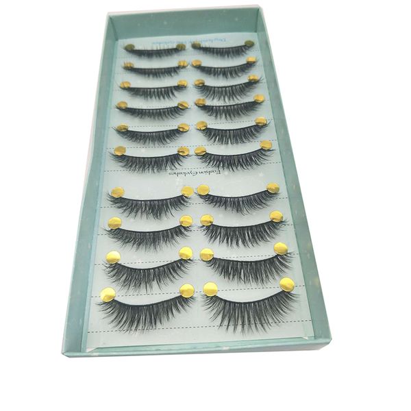 

false eyelashes 2021 10 pairs natural fake lashes long makeup 3d mink extension eyelash for beauty