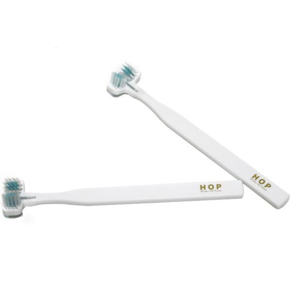 

double head pet toothbrush dog brush prevent addition bad breath tartar teeth care cat cleaning mouth dog grooming