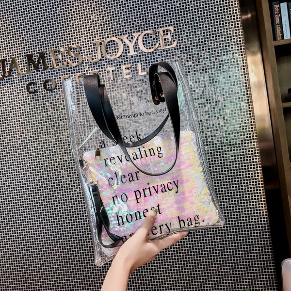 

new personality transparent jelly friends fire-breathing small dinosaur cell phone bag shoulder bag