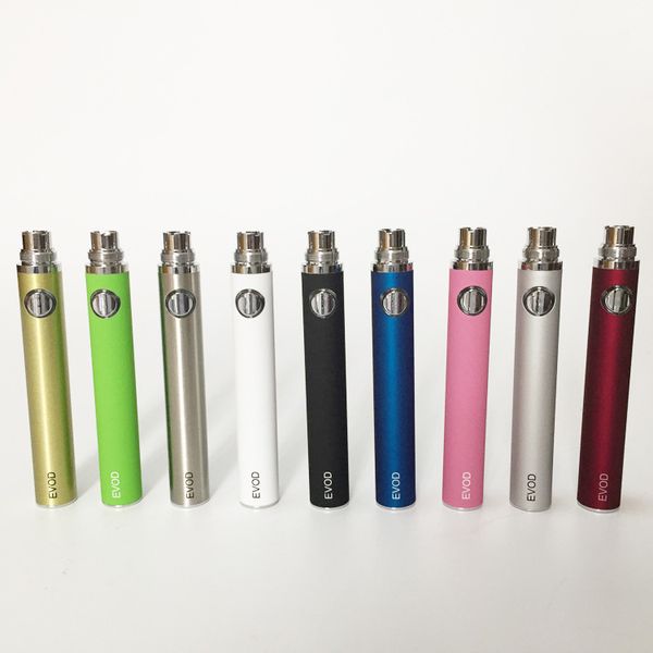 

EVOD battery 650mah 900mah 1100mah electronic cigarette 510 thread battery vape pen match with CE4 MT3 ego atomizer fast shippping