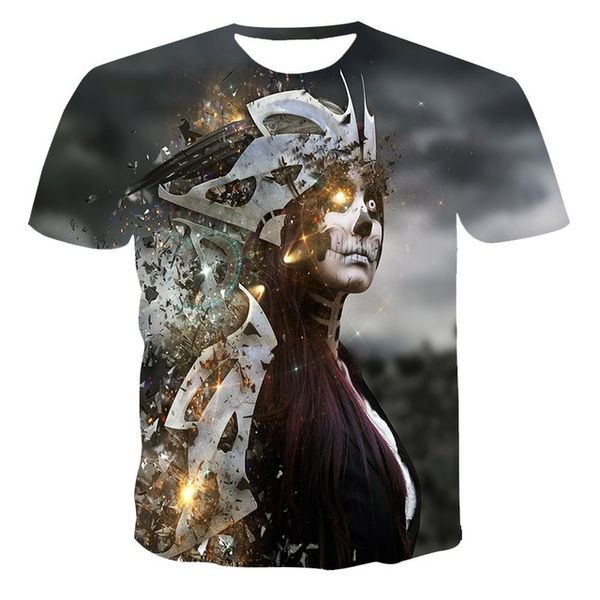

summer anime new creativity skull print the 3d print shirts hentai humor hippie men clothing