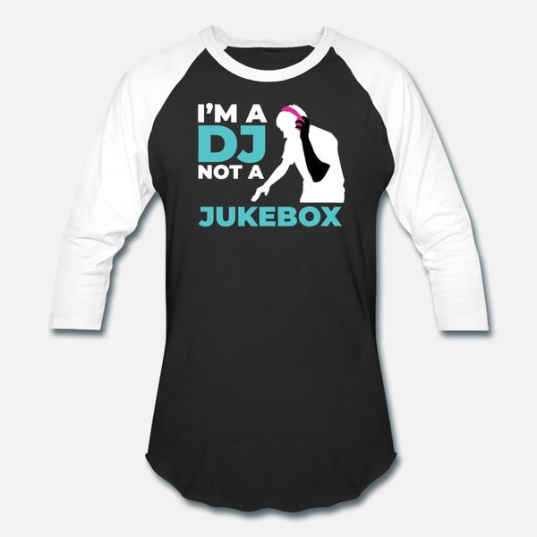 

i'm диджей not a jukebox music party disco club mix тенниска мужчины персонализированные 100% хлопок круглым воротом нормальный сыпучие повс