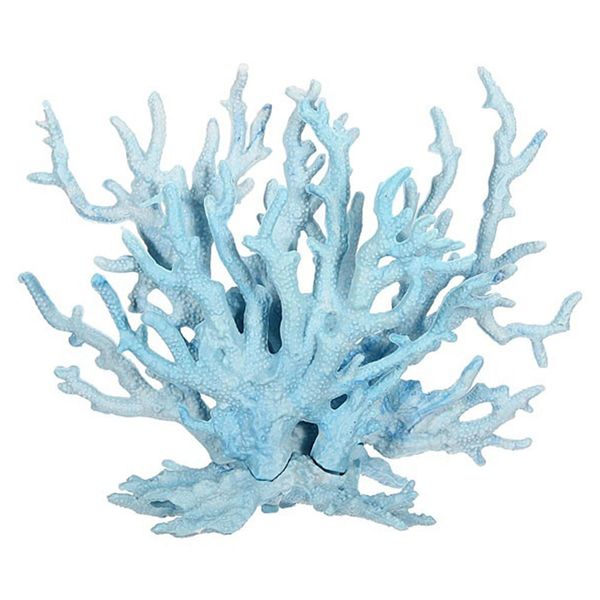 

new light blue plastic coral fish tank aquarium plant ornament decoration decor