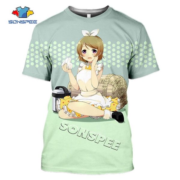 

3d anime girl love live summer idol girl men pullover 3d print shirts humor plus size hentai men clothing