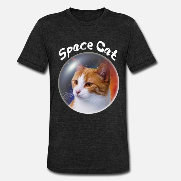 

space cat t shirt men crazy tee shirt euro size s-3xl fit crazy basic spring autumn formal shirt
