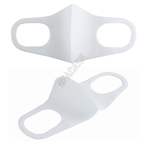 

thermal transfer printing 3d designers face masks white dust-proof anti-fog breathable reusable fashion facemask mouth-muffle d92503, Blue