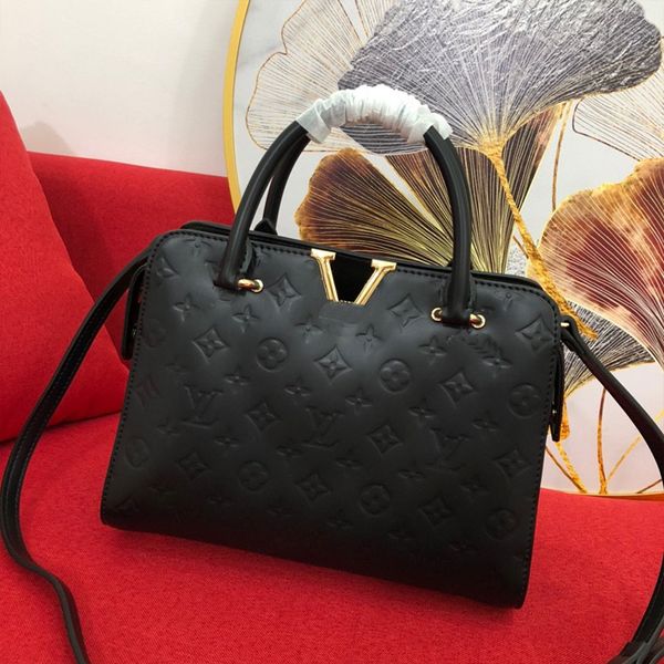 

classic fashion style leather handbags shoulder bags women canvas print crossbody bag shopper bag large black messenger crossbody bags type5
